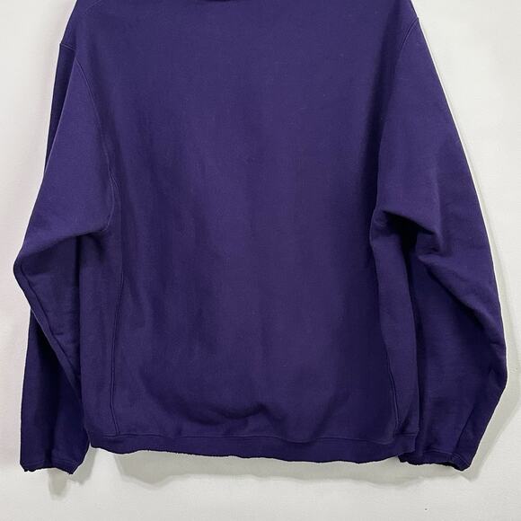 Vintage Champion Reverse Weave Womens Sweatshirt M Raw Hem LSU Tigers Purple - Picture 8 of 9